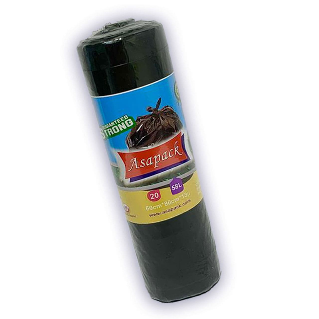 Heavy duty garbage bag on roll